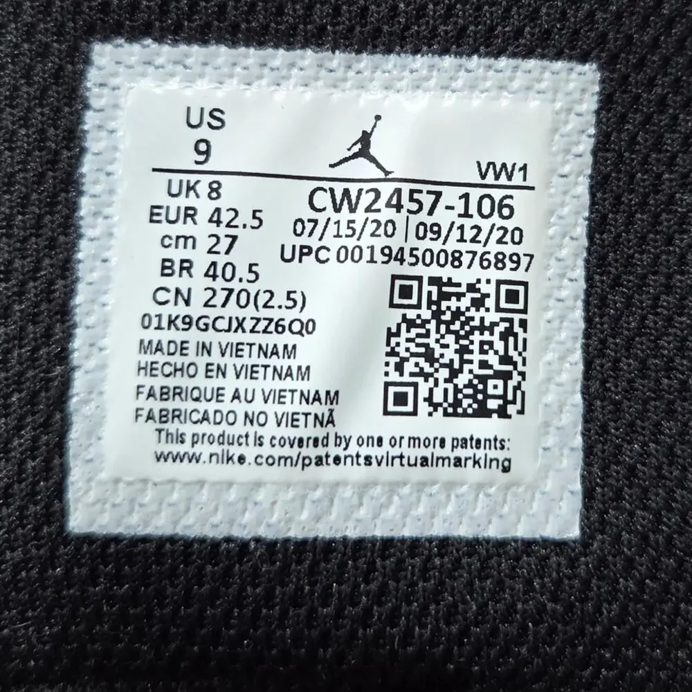 Jordan One Take 2 Lace Up CW2457-106 Men's Size 9